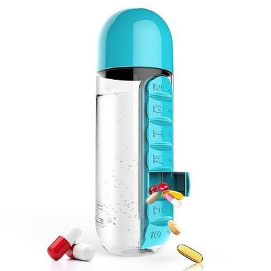 Бутылка-органайзер для таблеток и витаминов (4396)