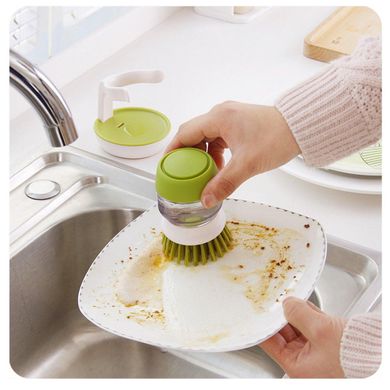 Щетка для мытья посуды с дозатором моющего средства (4226)