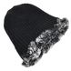 Меховая женская шапка Герда, черно-серая (4650) фото 7 из 7