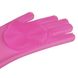 Силиконовые перчатки для мытья посуды розовые (4464) фото 5 из 5