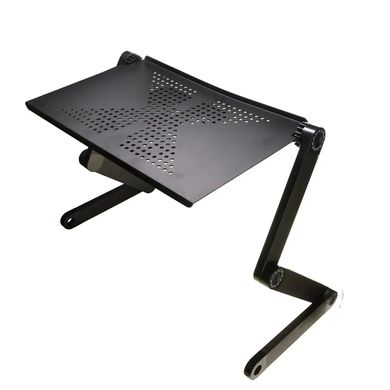 Складной столик для ноутбука с вентилятором, черный (4841)