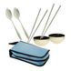 Портативный набор посуды для пикника в сумке, Голубой (4625) фото 3 из 5