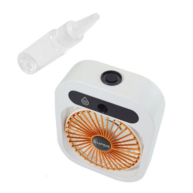 Портативный аккумуляторный мини-вентилятор с увлажнением воздуха (4859)