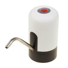 Помпа электрическая на бутылку для воды USB, белая (4768)