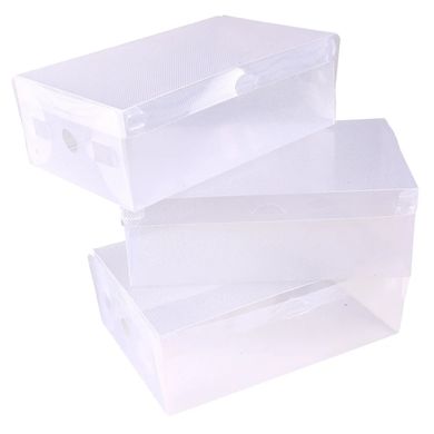 Набор прозрачных пластиковых коробов-органайзеров 3 шт. (4925)