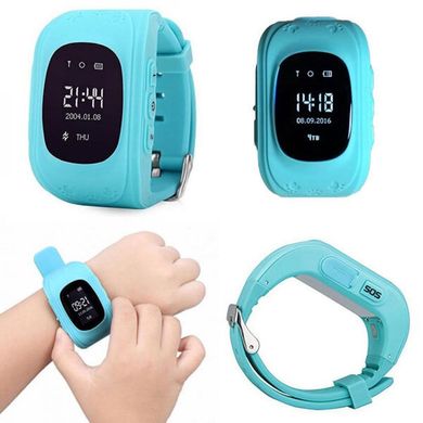 Детские смарт-часы Q50 с GPS, цвет голубой (4281)
