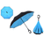 Умный зонт Наоборот голубой (4194)