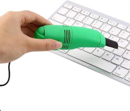 Мини usb пылесос для клавиатуры, цвет зеленый (4185)